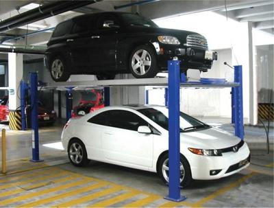 China Factory Price Simple Car parking Lift Four Post Hydraulic Parking Lifter 3500kg/2000mm for sale