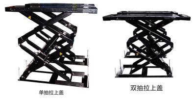 China In Floor Scissor Car Lifts 3200kg/1800mm Tubular Arm Design Scissor Car Lift In Ground Installation for sale