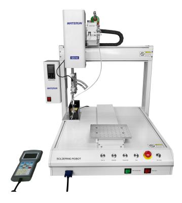 Κίνα 150W PCB αυτόματη μηχανή συγκόλλησης S514 Bench Top Three Axis προς πώληση