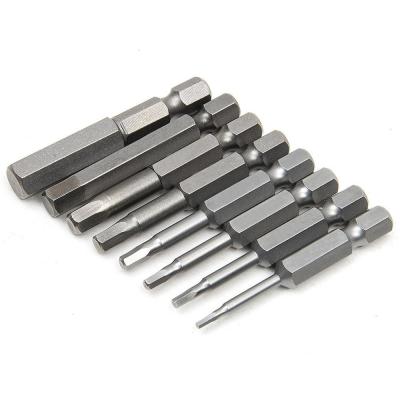 China H1.5-H8 Hexagon Screwdriver Bits Steel Material Multipurpose for sale