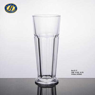 China Have in stocked HIGH QUALITY 420ML ROCK STYLE GLASS ICE CREAM CUP for sale