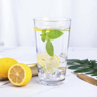 China Disposable High Promotion Customized Beverage Tea Water Cup Juice Tumbler Juice Water Glasses Crystal Drinking Glass Clear Crafted Ball for sale