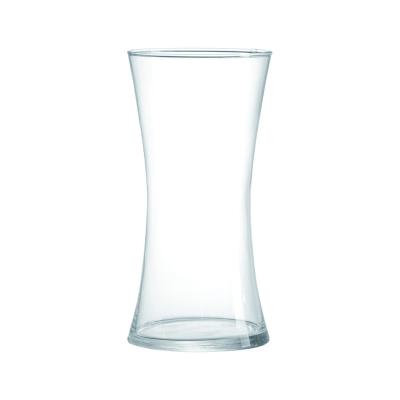 China Factory Direct Sales Aesthetic Glassware Household Modern Customized Centerpieces Modern Decror Clear Mouth Boho Regular Vase for sale