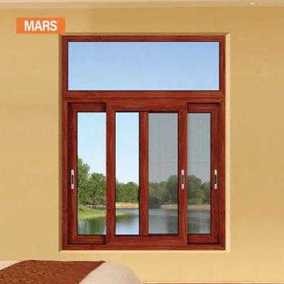 China New Gambia Mars Magnetic Hot Sale Gray Bronze Color Sliding Kitchen Window Grill Aluminum Design For Home for sale