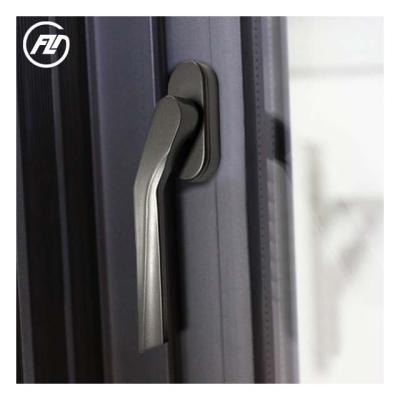 China Modern Classic Aluminum Frame Stained Glass Design Pull Locks And Door Handles Aluminum Handle for sale