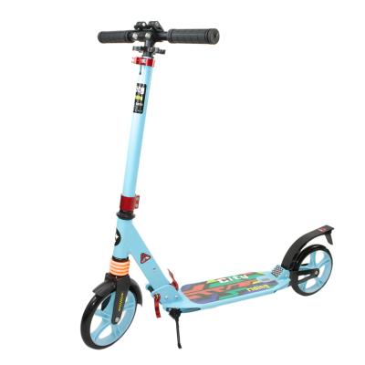 China Customizable Lightweight PU Kick Folding Adult Scooter For Older 2 Wheel for sale