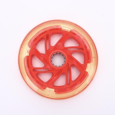 China Durable Worth Buying Outdoor Sports Flash Lighting LED PU Scooter Replacement Wheels for sale