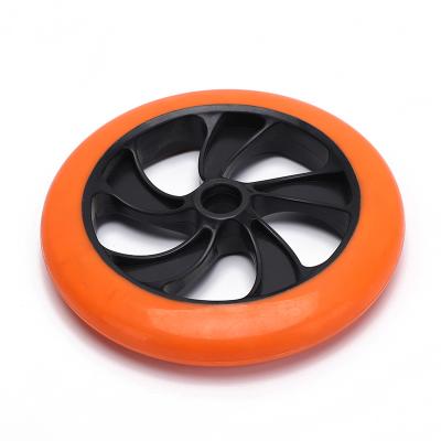 China 200mm High Quality Durable Colorful Industrial Caster Wheel LED Flashing Scooter Wheels for sale