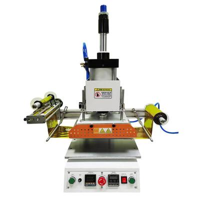 China Paper Stamping And Embossing Logo Automatic Hot Leather Stamping Pneumatic Hot Stamping Machine for sale