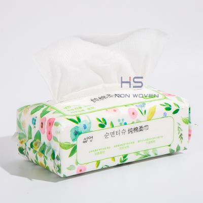 China Portable Biodegradable Cotton Towel Dry Towel Disposable Child Safe Towel for sale