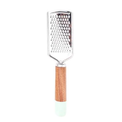 China Sustainable Wooden Slicer Dishwasher Dishwasher DGCCRF LFGB / BSCI Safe Beater Handle Stainless Steel Grater ISO Audit for sale