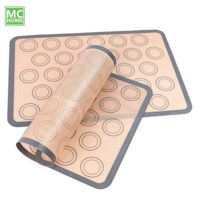 China Disposable Cheapest Durable Baking Mat Non Sticky Pastry Mat With Measures BPA Free Silicone Mat for sale