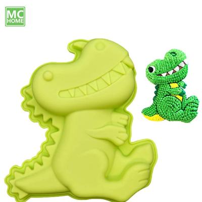 China Cute Model For Decoration Of Disposable Children's Dinosaur Cake Silicone Cake Pan Birthday Cake for sale