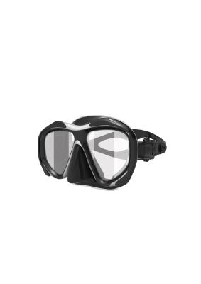 China Waterproof Diving Mask Snorkel, free diving with New Design Temperd Glass Lens for sale