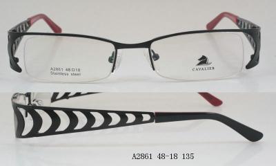 China Zebra Print Metal Optical Frames For Men  for sale