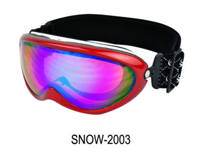 China Tpu With Double Layers Pink Color Frames Ski Snowboard Goggles, Ski accessaries For Women / Lady for sale