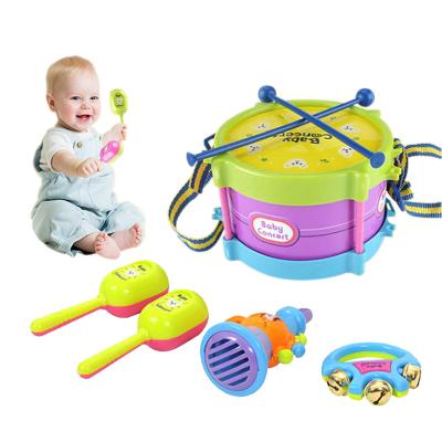 China For Birthdays Newest Arrival 5Pcs/Set Baby Boy Girl Drum Musical Instruments Drum Set Kids Toys for sale