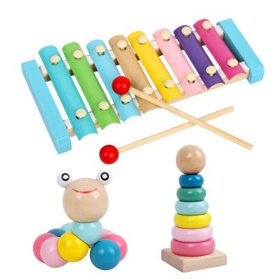 China Improve Children's Hand Eye Coordination and Ability Wooden Puzzles Toys Colorful Worm Thinking Children Learning Baby Developmental Finger Game Kids Educational Didactic Gift for sale