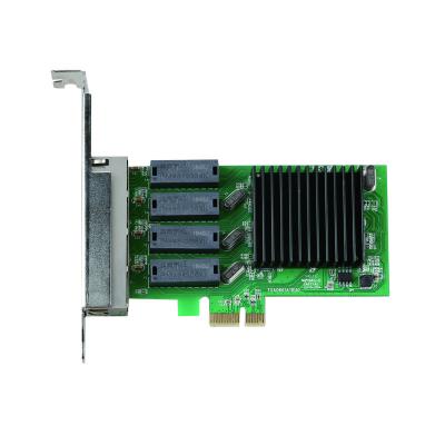 China Port Server 10/100/1000Mbps Realtek 8111H 4 PCI Express x1 Ethernet Network Card With Good Price for sale