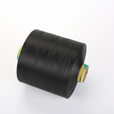 China Anti-bacteria TEXTURED POLYESTER YARN DTY 150D/48F SD BLACK NIM AA S-GRADE TWIST FOR KNITTING for sale