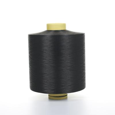 China Anti-bacteria 100 PCT POLYESTER TEXTURED FLOB 100Denier 144Filaments Dope Dyed Black For Weaving for sale