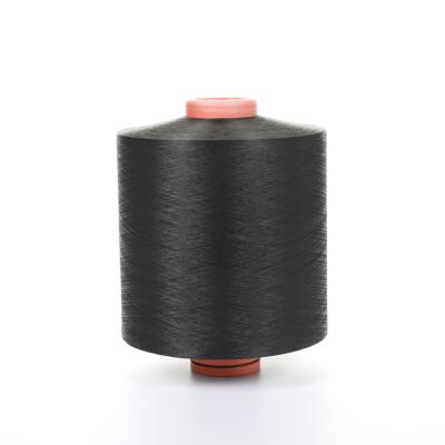 China Anti-bacteria DTY 150D/48F BLACK IT 100% SD Polyester Filament Yarn for sale