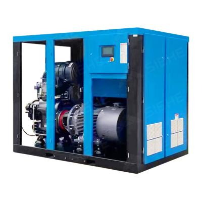 China 15KW 10bar lubricated two stage screw air compressor for food factory for sale