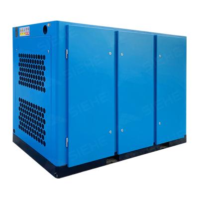 China Lubricated 200Kw High Efficiency Two Stage Screw Air Compressor With Inverter for sale