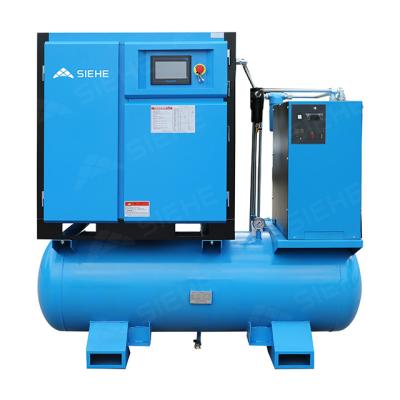 China Built-in lubricated screw air compressor for laser cutting with inverter for sale