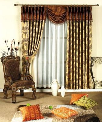 China Blackout Classic European Style Pattern Thin Curtain For Blackout for sale