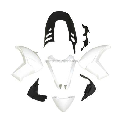 China White Unpainted Perforated Mounting Holes Motorcycle ABS Injection Fairing Cowl Body For Kawasaki ER6N ER 6N 2009 2010 for sale