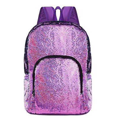 China Fashion DIY 210D Polyester Fiber Sequin Bag Reversible Backpack Suitable for Kid School Backpack and Kids Backpacking for sale