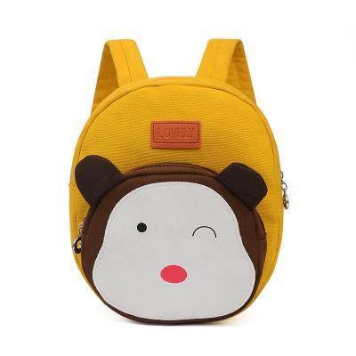 China 2020 High Quality Fashion Kindergarten Backpack With Harness Small Kids Nylon Baby School Bags Toddler Cute Animal Preschool Bag for sale