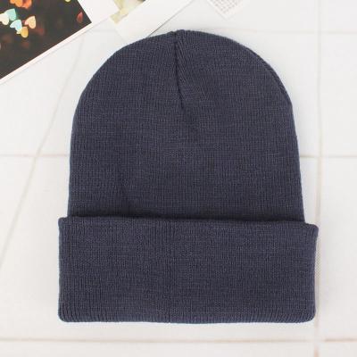 China Original Factory Custom Wholesale Newborn Baby Plain Blank Knitted Beanie Hat for sale