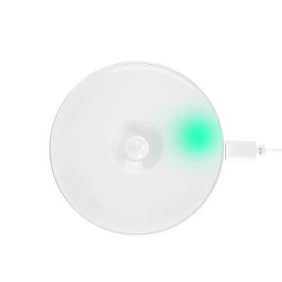 China Original Factory Round Shape Auto LED motion sensor baby night light for Human Body Usb Charging for sale