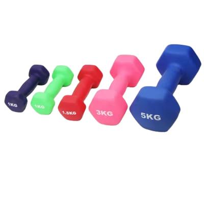 China hot sale rubber covered dumbbell hex dumbbells design small and beautiful fitness dumbbells for sale