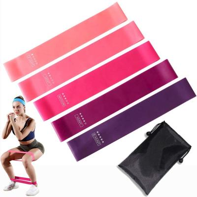 China Wholesale Durable 5 Pieces Pack Mini Loop Band Bans Fitness Stretch Training Bandage Bands for sale