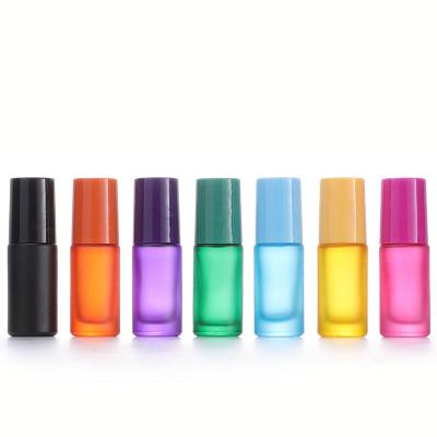 China Personal Care Best Fashion 5ml Essential Oil Rose Gold Pink Glass Dropper Unique Cosmetic Bottles for sale