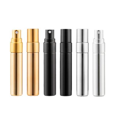 China Customized Logo Empty Travel Pocket Refillable Glass Cosmetic 5Ml Spray Atomizer Aluminum Perfume Bottle for sale