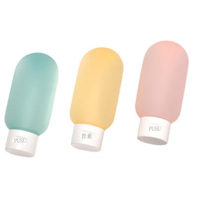 China Accept Customized Designs Lace Up Frost Yellow Purple Oval Flat Hair Compression Mini Dispenser Baby Body Airless Luxury Lotion Skin Care Bottle Packaging for sale