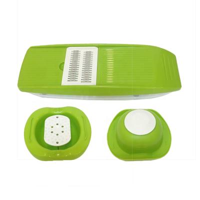 China Viable Manual Vegetable Slicer Grater With 5 Container In 1 Food Cutter Cleaver For Kitchen for sale