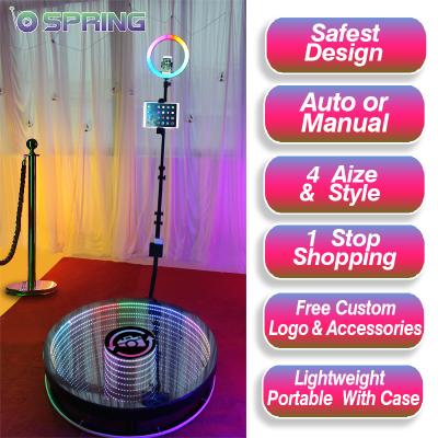 China Full Metal/RGB LED Product Photo Booth 360 Degree 360 ​​Degree Photo Booth Case 360 ​​Most Popular Photo Booth Arm Glass Attachment for sale