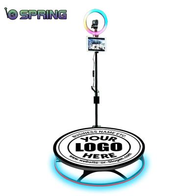 China Full metal/RGB LED glass most popular products 360 bag 360 photo booth remote wrapping 360 degree-photo-booth selfie booth for sale