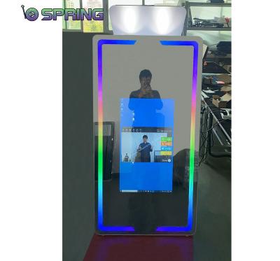 China Led Magic Frame Kiosk Mirror Photo Booth Selfie Mirror Photo Booth with Camera & Printer & Software for Events 40/70