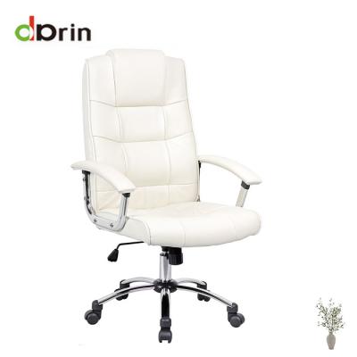 China Executive Chair Executive Office White Leather Back Chair For Sale for sale