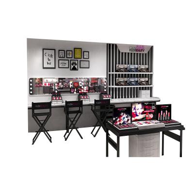 China Retail Professional Custom Environment Makeup Furniture Cosmetic Display Showcase for sale