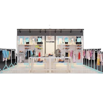 China Fashion Factory Direct Customize Island Mall Clothes Store Clothes Show Showcase For Kids for sale