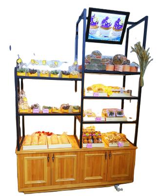 China Shopping Mall Bread Bakery Display Cabinet Display Rack Supermarket Display Stands for sale