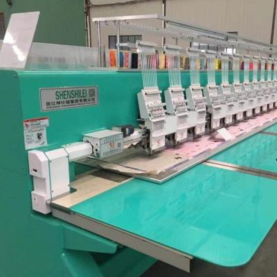 China SHENSHILEI Super High Speed Embroidery Machine  Glass Table Embroidery Machine for sale