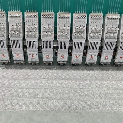 China SHENSHILEI Multi Function Embroidery Machine Heads Lace Computerized Embroidery Machine for sale